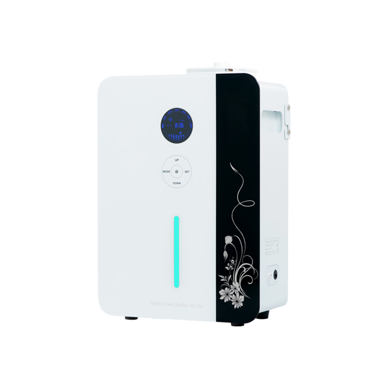 Diffuseur d'arômes industriel pour systèmes de chauffage, ventilation et climatisation (CVC) avec indicateur de niveau d'huile HYM-2000HF